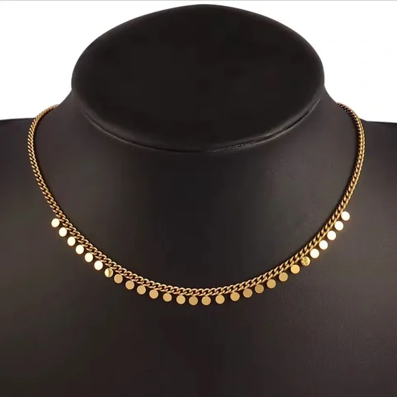 Round Tassel Pendant Necklace Waterproof 

Stainless Steel - Picture 3 of 4